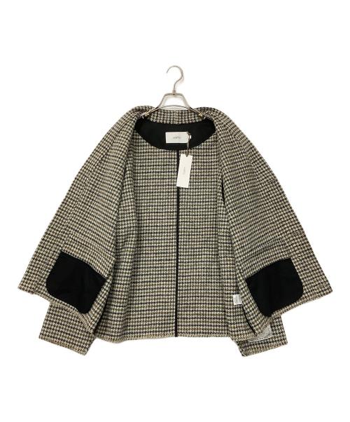 SUBTLE AUTHENTIC（サートルオーセンティック）SUBTLE authentic (サートルオーセンティック) Harris Tweed (ハリスツイード) TWEED CARDIGAN ブラウン サイズ:3の古着・服飾アイテム