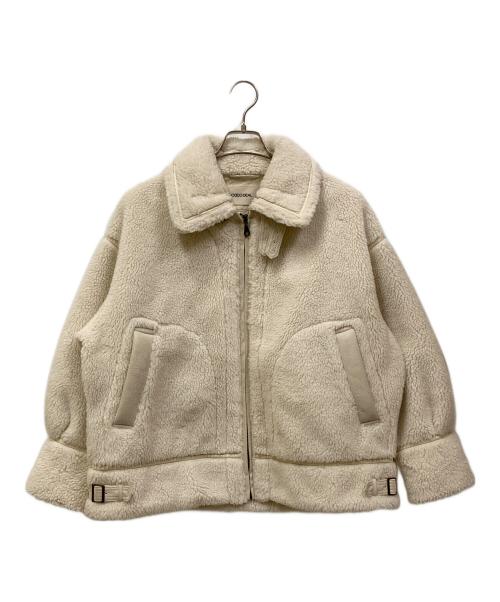 COCODEAL（ココディール）COCODEAL (ココディール) エコムートンブルゾン ホワイト サイズ:SIZE 1の古着・服飾アイテム