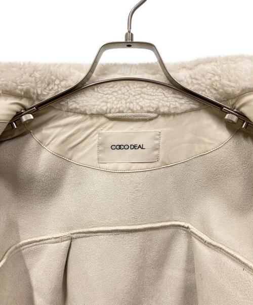 COCODEAL（ココディール）COCODEAL (ココディール) エコムートンブルゾン ホワイト サイズ:SIZE 1の古着・服飾アイテム