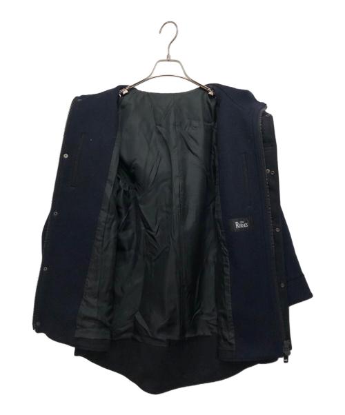 THE RERACS（ザ リラクス）THE RERACS (ザ リラクス) ウールフーデッドコート ネイビー サイズ:36の古着・服飾アイテム