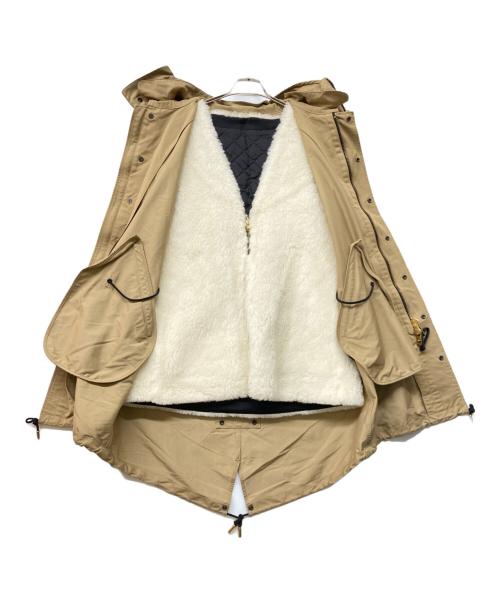 THE RERACS（ザ リラクス）THE RERACS (ザ リラクス) ボアライナー付モッズコート ベージュ サイズ:38の古着・服飾アイテム