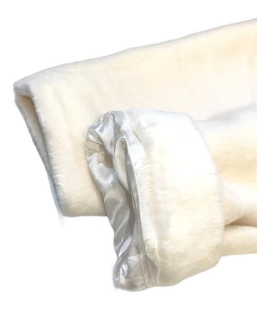 BARNEYS NEWYORK（バーニーズ・ニューヨーク）BARNEYS NEWYORK (バーニーズ・ニューヨーク) アルパカ×ウール素材シャギーコート 2204270 アイボリー サイズ:Freeの古着・服飾アイテム