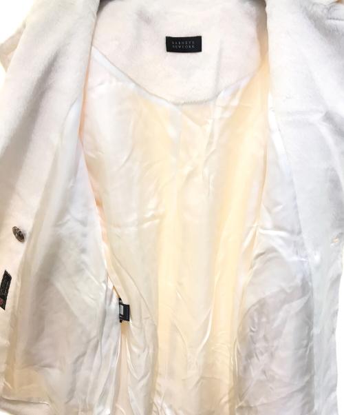 BARNEYS NEWYORK（バーニーズ・ニューヨーク）BARNEYS NEWYORK (バーニーズ・ニューヨーク) アルパカ×ウール素材シャギーコート 2204270 アイボリー サイズ:Freeの古着・服飾アイテム