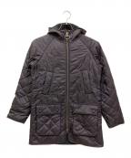 Barbourバブアー）の古着「HOODED POLAR QUILT SL」｜ネイビー