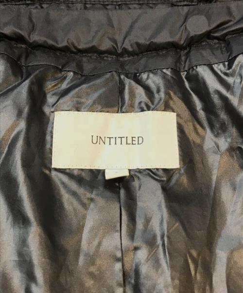 UNTITLED（アンタイトル）UNTITLED (アンタイトル) ダウンライナージャケット ブラック サイズ:2の古着・服飾アイテム
