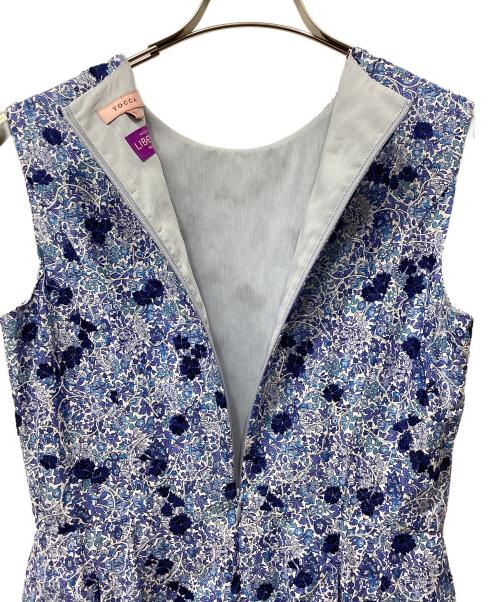 TOCCA（トッカ）TOCCA (トッカ) LIBERTY (リバティ) PENSTEMON ROAD ドレス ブルー サイズ:Mの古着・服飾アイテム