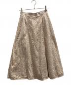 TOCCAトッカ）の古着「FLEURS スカート」｜ベージュ