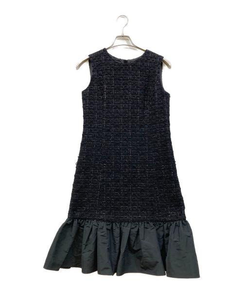 ANAYI（アナイ）ANAYI (アナイ) ラメツイードティアードワンピース ブラック サイズ:36の古着・服飾アイテム