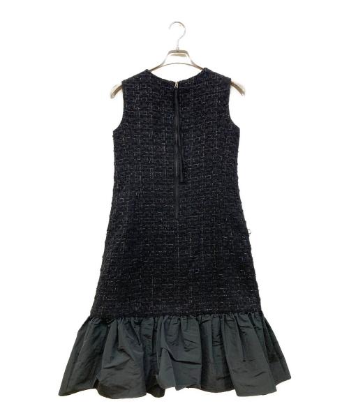 ANAYI（アナイ）ANAYI (アナイ) ラメツイードティアードワンピース ブラック サイズ:36の古着・服飾アイテム