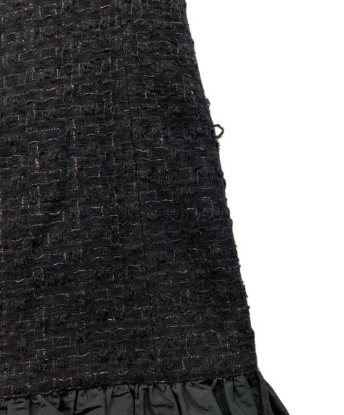 ANAYI（アナイ）ANAYI (アナイ) ラメツイードティアードワンピース ブラック サイズ:36の古着・服飾アイテム