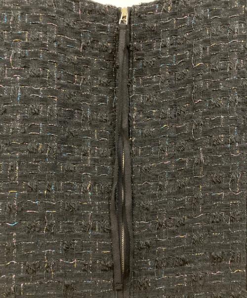 ANAYI（アナイ）ANAYI (アナイ) ラメツイードティアードワンピース ブラック サイズ:36の古着・服飾アイテム