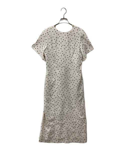 uncrave（アンクレイヴ3.）uncrave (アンクレイヴ3.) ドットプリント ワンピース アイボリーの古着・服飾アイテム