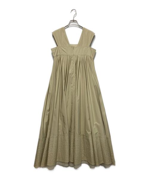 OHGA（オオガ）OHGA (オオガ) EMPIRE DRESS 黄緑 サイズ:ｓの古着・服飾アイテム