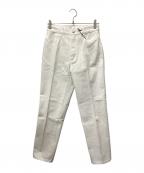 LOEFFロエフ）の古着「13.5OZ ホワイトデニム テーパードパンツ」｜ホワイト