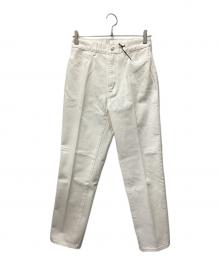LOEFF（ロエフ）の古着「13.5OZ ホワイトデニム テーパードパンツ」｜ホワイト
