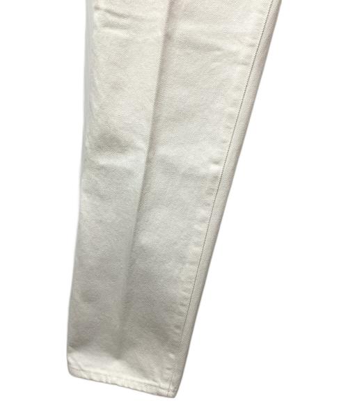 LOEFF（ロエフ）LOEFF (ロエフ) 13.5OZ ホワイトデニム テーパードパンツ ホワイト サイズ:2の古着・服飾アイテム