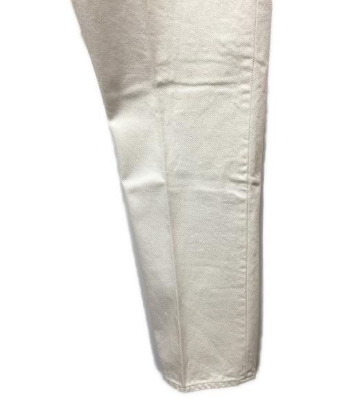 LOEFF（ロエフ）LOEFF (ロエフ) 13.5OZ ホワイトデニム テーパードパンツ ホワイト サイズ:2の古着・服飾アイテム