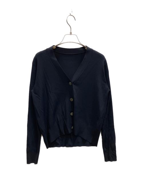SOEJU（ソージュ）SOEJU (ソージュ) Vネックショートニットカーディガン ネイビー サイズ:フリーの古着・服飾アイテム