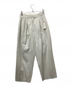 SERGE de bleuサージ デ ブルー）の古着「2TUCK SUSPENDER SLACKS」｜ホワイト