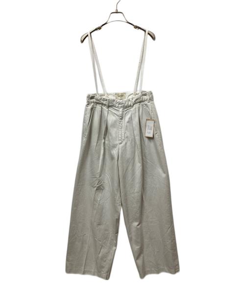 SERGE de bleu（サージ デ ブルー）SERGE de bleu (サージ デ ブルー) 2TUCK SUSPENDER SLACKS ホワイト サイズ:36 未使用品の古着・服飾アイテム