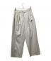 SERGE de bleu（サージ デ ブルー）の古着「2TUCK SUSPENDER SLACKS」｜ホワイト