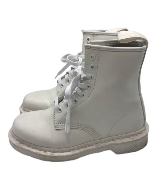 Dr.Martens（ドクターマーチン）Dr.Martens (ドクターマーチン) 8ホールブーツ ホワイト サイズ:24の古着・服飾アイテム