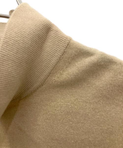 MOONCASTEL（ムーンキャッスル）MOONCASTEL (ムーンキャッスル) ニットポロシャツ ベージュ サイズ:Mの古着・服飾アイテム
