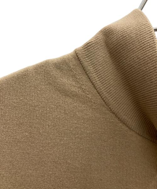 MOONCASTEL（ムーンキャッスル）MOONCASTEL (ムーンキャッスル) ニットポロシャツ ベージュ サイズ:Mの古着・服飾アイテム