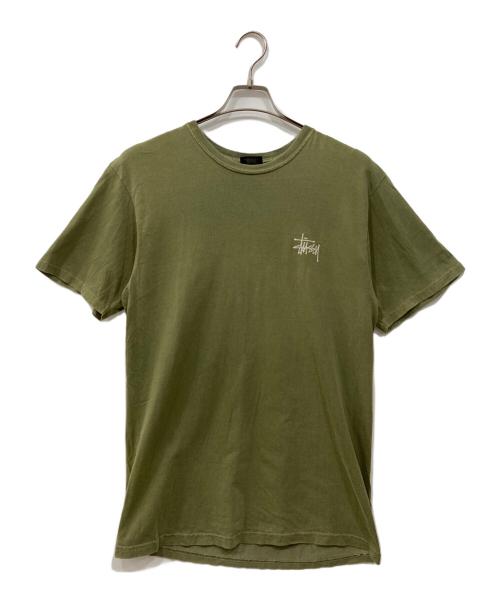 stussy（ステューシー）stussy (ステューシー) BACK LOGO T グリーン サイズ:Mの古着・服飾アイテム