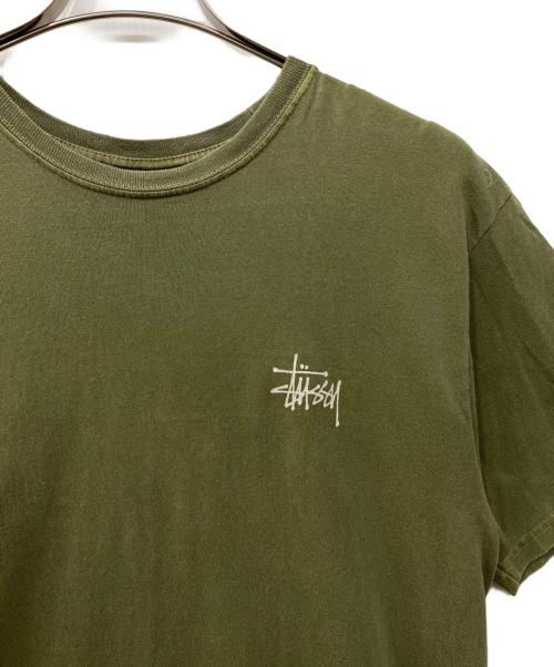 stussy（ステューシー）stussy (ステューシー) BACK LOGO T グリーン サイズ:Mの古着・服飾アイテム