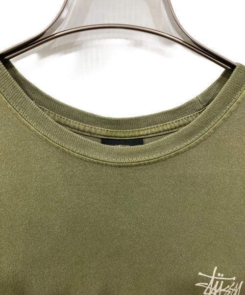 stussy（ステューシー）stussy (ステューシー) BACK LOGO T グリーン サイズ:Mの古着・服飾アイテム