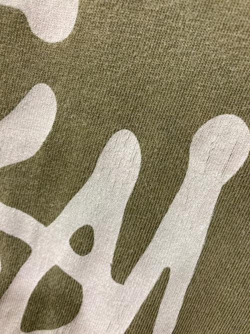 stussy（ステューシー）stussy (ステューシー) BACK LOGO T グリーン サイズ:Mの古着・服飾アイテム