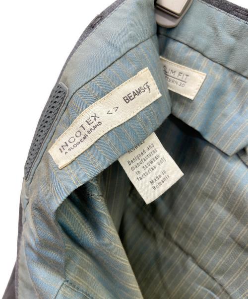 BEAMS F（ビームスエフ）BEAMS F (ビームスエフ) INCOTEX (インコテックス) 別注ドレススラックスパンツ グレー サイズ:48の古着・服飾アイテム