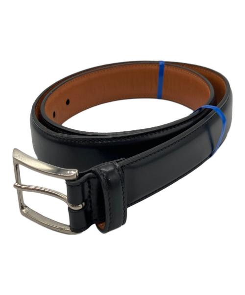 K.T.LEWISTON（ケーティールイストン）K.T.LEWISTON (ケーティールイストン) コードバンレザーベルト ブラックの古着・服飾アイテム