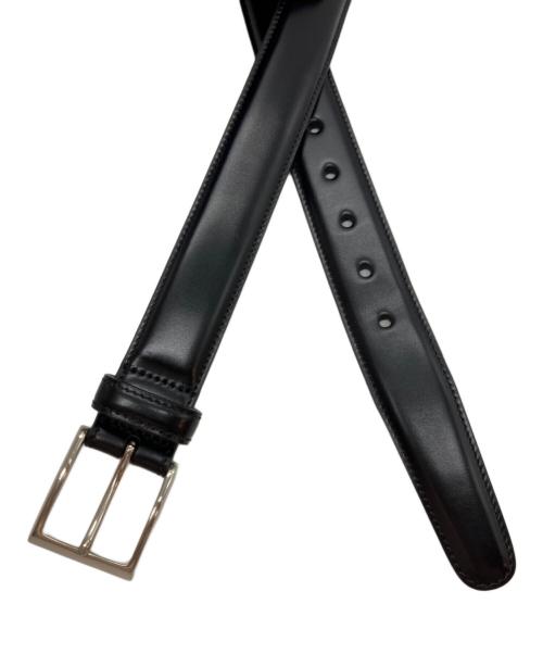 K.T.LEWISTON（ケーティールイストン）K.T.LEWISTON (ケーティールイストン) コードバンレザーベルト ブラックの古着・服飾アイテム