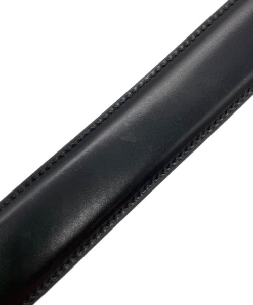 K.T.LEWISTON（ケーティールイストン）K.T.LEWISTON (ケーティールイストン) コードバンレザーベルト ブラックの古着・服飾アイテム