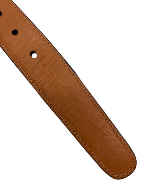 K.T.LEWISTON（ケーティールイストン）K.T.LEWISTON (ケーティールイストン) コードバンレザーベルト ブラックの古着・服飾アイテム