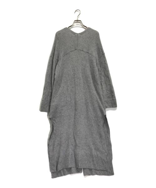 Velnica（ヴェルニカ）Velnica (ヴェルニカ) ラクーンブレンドロングカーディガン グレー サイズ:記載なしの古着・服飾アイテム