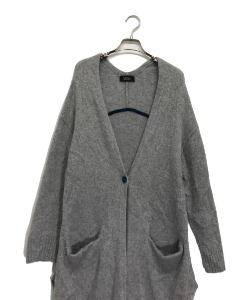 Velnica（ヴェルニカ）Velnica (ヴェルニカ) ラクーンブレンドロングカーディガン グレー サイズ:記載なしの古着・服飾アイテム