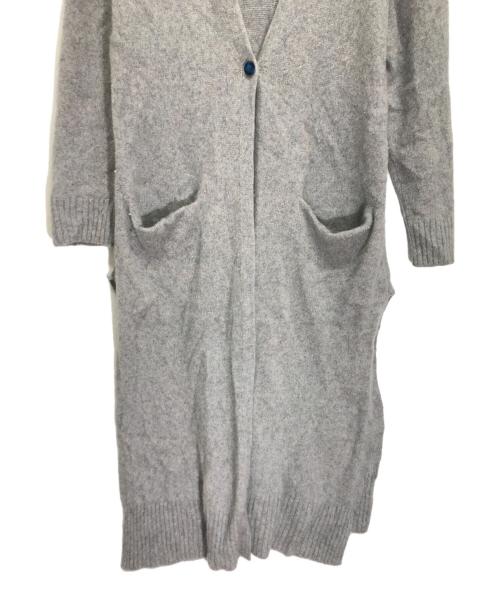 Velnica（ヴェルニカ）Velnica (ヴェルニカ) ラクーンブレンドロングカーディガン グレー サイズ:記載なしの古着・服飾アイテム