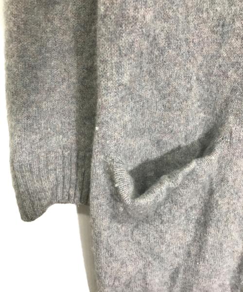 Velnica（ヴェルニカ）Velnica (ヴェルニカ) ラクーンブレンドロングカーディガン グレー サイズ:記載なしの古着・服飾アイテム