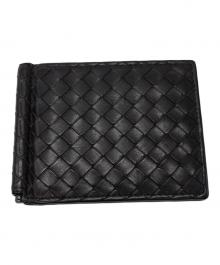 BOTTEGA VENETA（ボッテガベネタ）の古着「マネークリップ付き 二つ折り財布」｜ブラウン