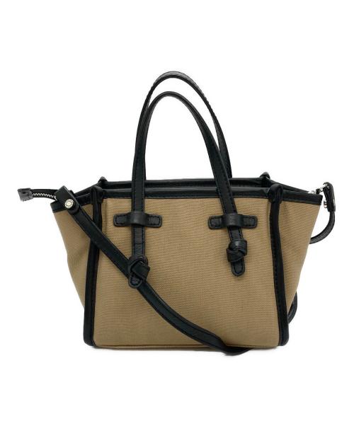 GIANNI CHIARINI（ジャンニ キアリーニ）GIANNI CHIARINI (ジャンニ キアリーニ) 2WAYショルダーミニバッグ ベージュの古着・服飾アイテム