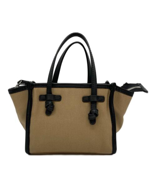 GIANNI CHIARINI（ジャンニ キアリーニ）GIANNI CHIARINI (ジャンニ キアリーニ) 2WAYショルダーミニバッグ ベージュの古着・服飾アイテム