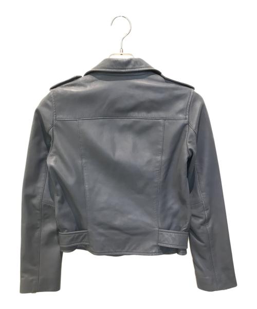 ALL SAINTS（オールセインツ）ALL SAINTS (オールセインツ) レザーライダースジャケット グレー サイズ:UK8の古着・服飾アイテム