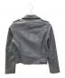 ALL SAINTS (オールセインツ) レザーライダースジャケット グレー サイズ:UK8：4000円