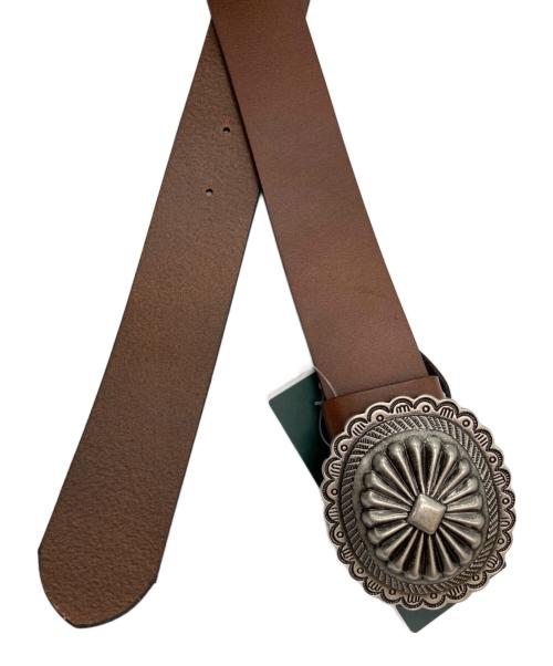 LAUREN RALPH LAUREN（ローレンラルフローレン）LAUREN RALPH LAUREN (ローレンラルフローレン) コンチョバックルレザーベルト ブラウン サイズ:Sの古着・服飾アイテム