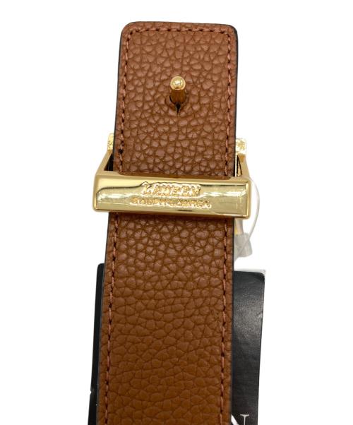 LAUREN RALPH LAUREN（ローレンラルフローレン）LAUREN RALPH LAUREN (ローレンラルフローレン) リバーシブルレザーベルト ブラック×ブラウン サイズ:XSの古着・服飾アイテム