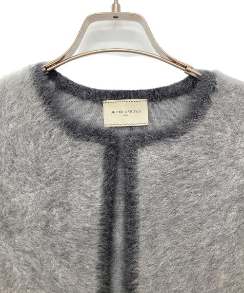 UNITED ARROWS（ユナイテッドアローズ）UNITED ARROWS (ユナイテッドアローズ) フォックス カシミヤ ニットベスト グレー サイズ:FREEの古着・服飾アイテム