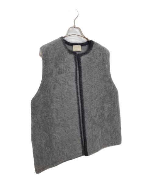 UNITED ARROWS（ユナイテッドアローズ）UNITED ARROWS (ユナイテッドアローズ) フォックス カシミヤ ニットベスト グレー サイズ:FREEの古着・服飾アイテム